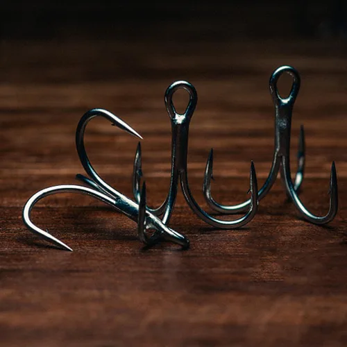 Vista 7 de Fishing Treble Hooks, 110pcs Replacement Triple Hooks for Hard Lure