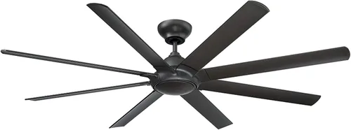 Vista 4 de Modern Forms Hydra - Ventilador de techo inteligente de 8 aspas para interiores y exteriores, 80 pulgadas, bronce con kit de luz LED de 3000 K