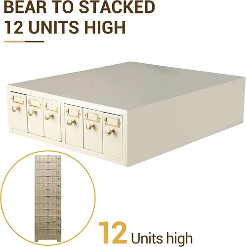 Vista 4 de 4E's USA Gabinete de almacenamiento deslizante - Almacenamiento modular con 6 cajones con capacidad para hasta 5,000 toboganes de laboratorio