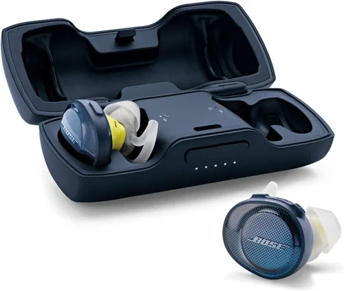 Vista 3 de Bose SoundSport Free, Audífonos Inalámbricos Verdaderos, (Auriculares Bluetooth Resistentes al Sudor para Entrenamientos y Deportes), Azul