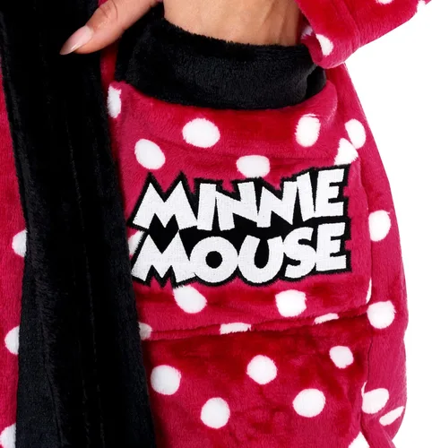 Vista 4 de Disney Bata de Minnie Mouse para mujer, Rojo