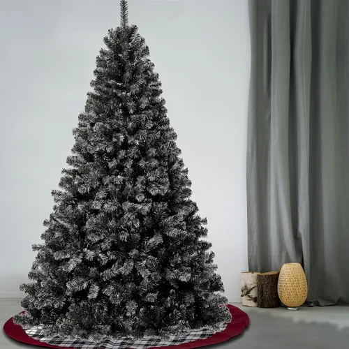 Vista 2 de National Tree Company First Traditions - Árbol de Navidad de color Pop, color negro, 7.5 pies