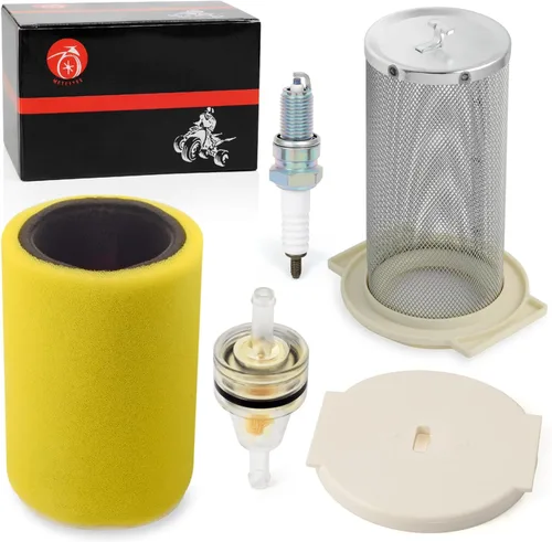 Vista 2 de Kit de filtro de aire y tapa de extremo de guía con bujía para Yamaha Big Bear 350 Moto-4 250 350 YFM350 Timberwolf 250 YFB250 1987-2000 Kodiak 400