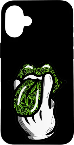 Vista 23 de Lick Smoke Weed Leaf Pattern Marihuana 420 Cannabis Pot Gift Case para iPhone 17