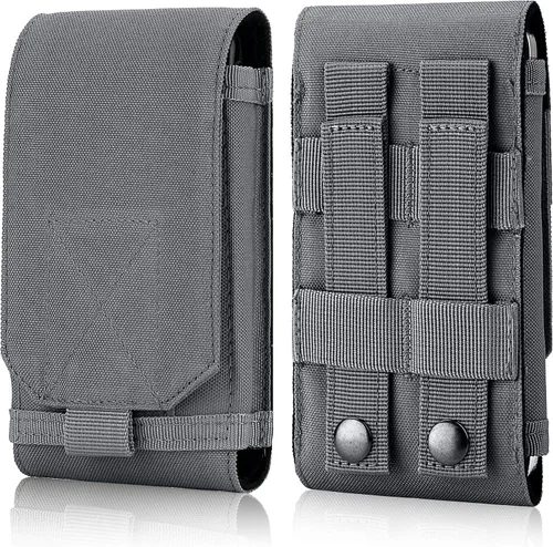 Vista 11 de Funda táctica Molle para teléfono, bolsa universal para cinturón para iPhone 17 Pro Max/17 Pro/17/16 Pro Max/15 Pro Max/14 Pro Max/13/12, Samsung