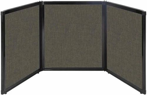 Vista 31 de Versare Pantalla plegable de mesa Partición de 3 paneles Divisor de espacio de trabajo portátil ligero Negro 78 x 24 pulgadas