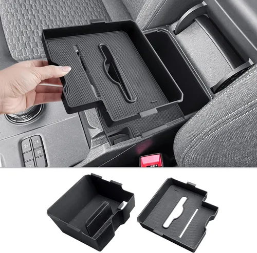 Vista 13 de CDEFG Organizador de consola central para Ford Ranger 2026 2026 (Raptor/Lariat/XLT/XL) Accesorios Bandeja de consola central reposabrazos caja
