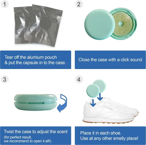 Vista 4 de OnYourLife - Bolas desodorantes naturales para zapatos, desodorantes naturales que eliminan el olor, frescura de larga duración, fragancia