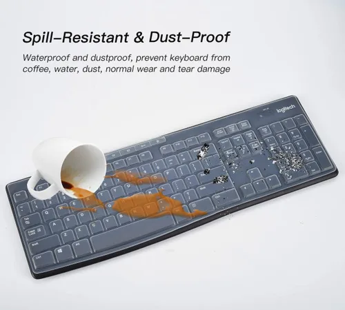 Vista 6 de Logitech MK295 K270 MK270 MK270 MK295 - Funda protectora de silicona para Logitech MK295 K270 MK270 MK270