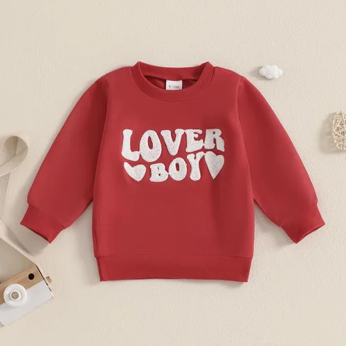 Vista 68 de Sudadera con cuello redondo para el día de San Valentín para bebé, niña, niño, para el día de San Valentín