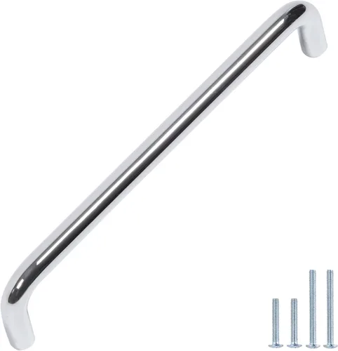 Vista 9 de Paquete de 1 unidad de níquel cepillado con agujero central de 3.75 pulgadas Manijas de metal sólido para gabinetes de baño y decoración del hogar