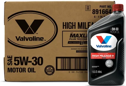 Vista 78 de Valvoline - Aceite de alto millaje 150 K con MaxLife Plus Technology, SAE 5W-20, 1 cuarto de galón