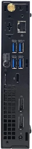 Vista 2 de Dell Computadora de escritorio Optiplex 5070 Micro MFF, Intel Core i5-9500T, 16 GB DDR4 RAM, 256 GB M.2 NVMe SSD, WiFi, BT, HDMI, cable teclado