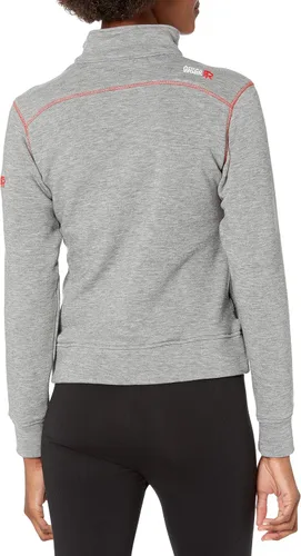 Vista 2 de Ariat FR Polartec Fleece Top con cremallera de 14 suéter de trabajo flexible de capa media para mujer Gris brezo