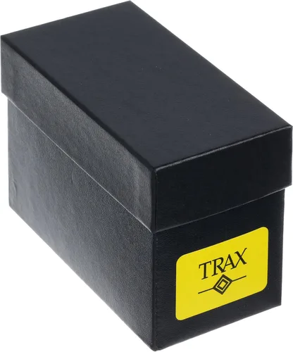 Vista 3 de Trax - Reloj de pulsera con bisel de cristal cuadrado y esfera de números romanos y correa de goma ajustable para mujer