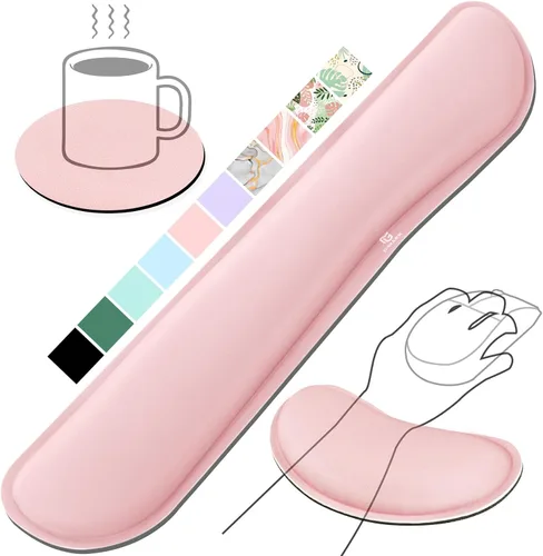 Vista 38 de Gimars Reposamuñecas para mouse, soporte de muñeca Pop It Fidget para aliviar la presión del mouse, almohadilla ergonómica de espuma viscoelástica