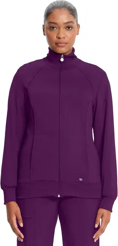Vista 78 de Infinity by Cherokee 2391A - Chaquetas médicas con cremallera frontal para mujer, tela elástica en 4 direcciones