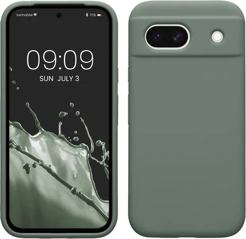 Vista 124 de kwmobile Funda Compatible con Google Pixel 6 Pro - Funda de Teléfono de Silicona TPU con Acabado Suave - Azul Caribe