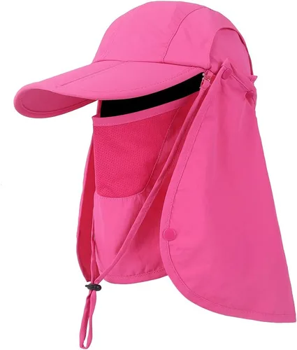 Vista 8 de Gorra plegable para el sol, sombreros de pesca, protección UPF 50+ con solapa para el cuello