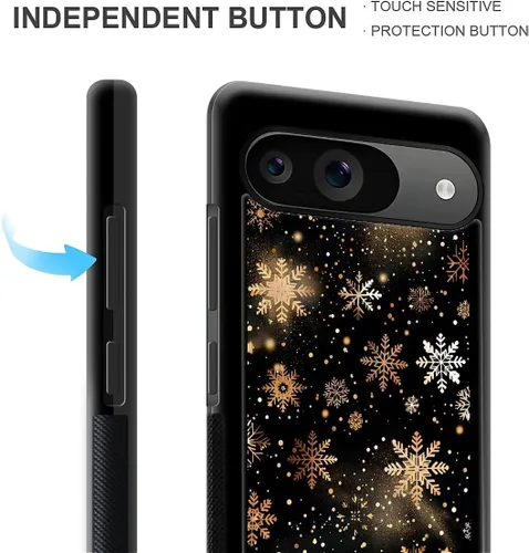 Vista 1130 de Compatible con Google Pixel 4A 5G Mobile Case Creative Acrylic Panel trasero Silicona Protección Grip especialmente diseñado para Google Pixel 4A 5G