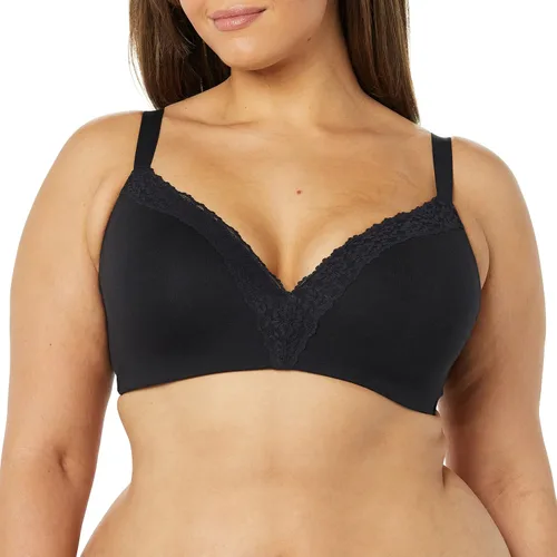 Vista 3 de Tienda Essentials Sujetador sin varillas de algodón y encaje ligeramente forrado para mujer