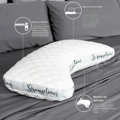 Vista 4 de La deliciosa almohada de posición lateral de Drift