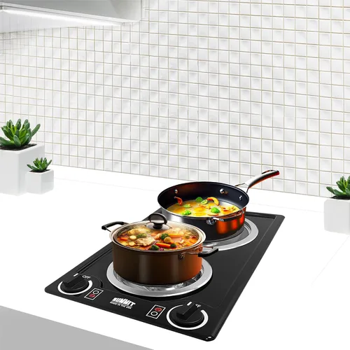 Vista 6 de Summit CCE212BL - Estufa eléctrica de 2 quemadores de 12 pulgadas, con bobina de 115 voltios, compatible con ADA, negro