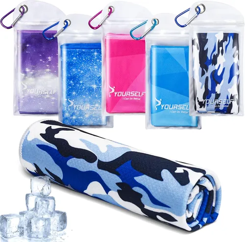 Vista 19 de Toalla refrigerante Syourself para un alivio instantáneo: toalla refrescante de 40 pulgadas x 12 pulgadas para jugar bolos o hacer ejercicio o yoga