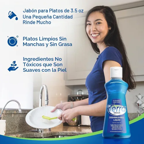 Vista 4 de 1-Shoppe All-in-Kit Terra Breeze Hotel - Jabón para platos, 3.5 onzas, 36