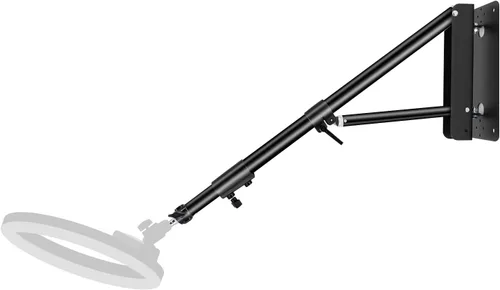 Vista 9 de Soporte de Pared para Luz de Anillo, Soporte de Pared para Luz de Anillo de 3.6 pies/43 pulgadas, Rotación Flexible de 180º, Brazo Triangular