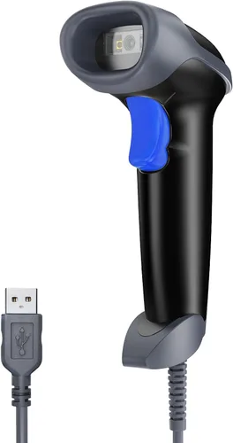 Vista 12 de Eyoyo EYH2 - Escáner de código de barras USB 2D portátil, escáner automático de código QR con cable PDF417, lector de código de barras de matriz
