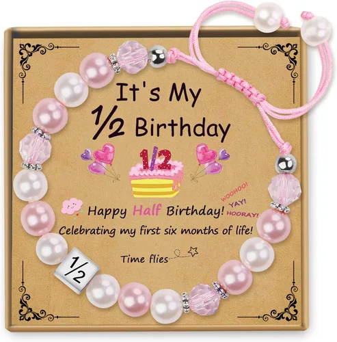 Vista 22 de Sereney Regalos de cumpleaños para niñas, pulseras de cuentas hechas a mano rosa para adolescentes
