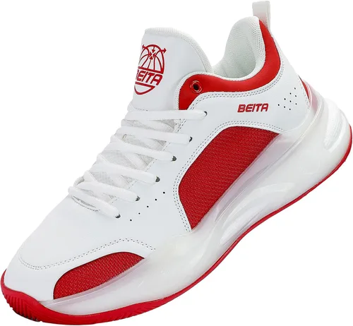 Vista 17 de Beita - Tenis de baloncesto para hombre, con parte superior alta, transpirables, antideslizantes Negro/Verde
