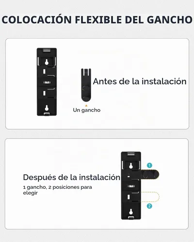 Vista 4 de AIKE EasyPush - Dispensador de jabón líquido para montaje en pared, 11.8 Negro