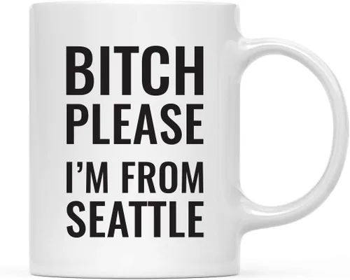 Vista 22 de Andaz Press Taza de café de 11 onzas, regalo de broma, Bitch Please I'm from Alabama, paquete de 1, incluye caja de regalo, divertidas ideas