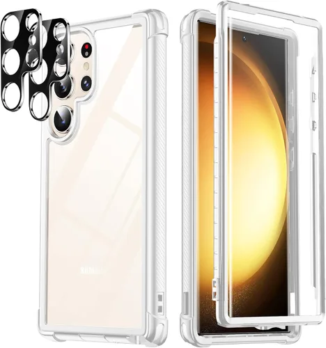 Vista 9 de Funda para Samsung Galaxy S23, lente y protector de pantalla incorporados a prueba de agua, cuerpo completo a prueba de golpes, a prueba de caídas