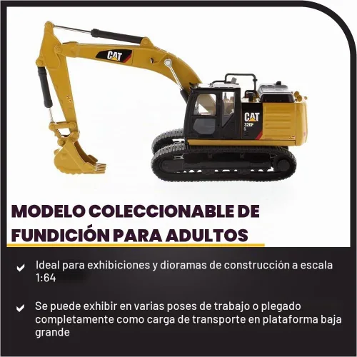 Vista 3 de Excavadora hidráulica Diecast Masters 1:64 Modelo Cat 320F L, 85690