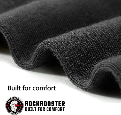 Vista 4 de ROCKROOSTER COOLMAX - Calcetines deportivos con control de humedad, duraderos y transpirables (paquete de 9)