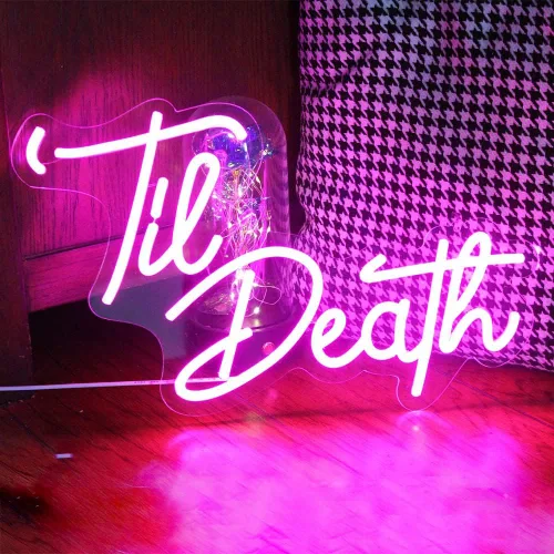 Vista 10 de Letrero de neón rosa con texto en inglés "All you need is love" para boda, letrero de luz LED de neón para dormitorio, fiesta de cumpleaños Todo lo