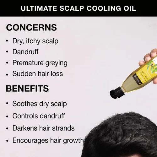 Vista 3 de Soulflower Bhringraj - Aceite para el cabello 100% puro, natural, cuero cabelludo refrescante Coco, sésamo 4.1 fl oz