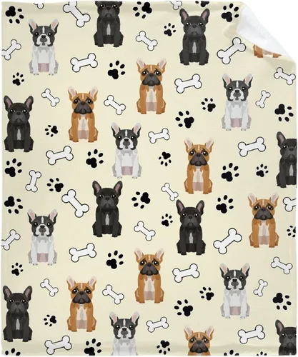 Vista 17 de Manta Personalizada de Huellas de Perro con Foto y Nombre para Amantes de Mascotas, Manta Suave de Franela de Vellón Regalo para Amantes de Perros