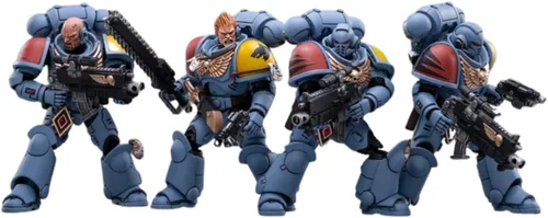 Vista 2 de JOYTOY Figura de acción 1/18 Warhammer 40,000 lobos espaciales paquete de batalla (juego de 4 figuras) Modelo de colección Paquete de batalla 4pcs