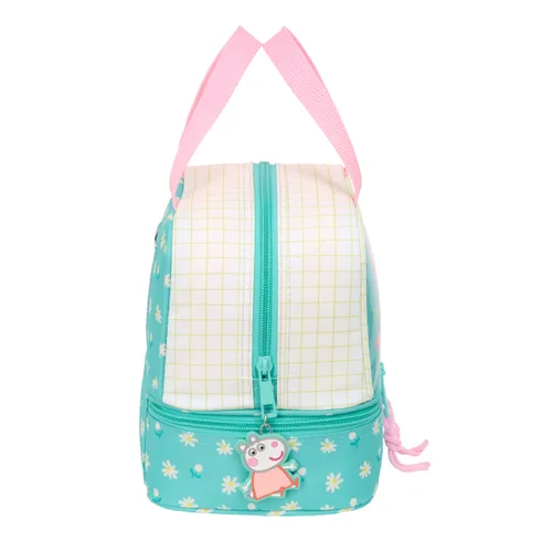 Vista 3 de Portameriendas Peppa Pig Pretty flowers Amarillo Menta 20 x 20 x 15 cm