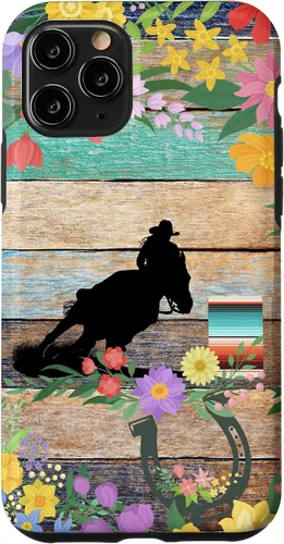 Vista 29 de Cute Serape Spring Flower Rodeo Western Horse Barrel Racing Case for iPhone 17