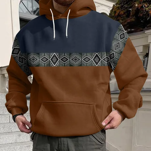 Vista 2 de EELHOE Mens Hoodie Sweatshirts Long Sleeve Lightweight Cotton Jersey with Hood Breathable Stretch Athletic Pullover