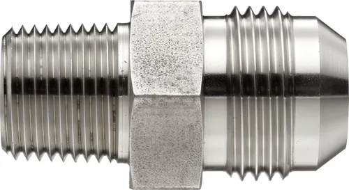 Vista 2 de Brennan 2403-06-06-SS, Acoplador de tubo JIC de acero inoxidable, 06MJ-06MJ acoplador, tubo de 3/8" OD