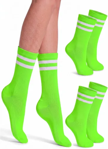 Vista 13 de Syhood Crew Stripe Socks Unisex Athletic Socks
