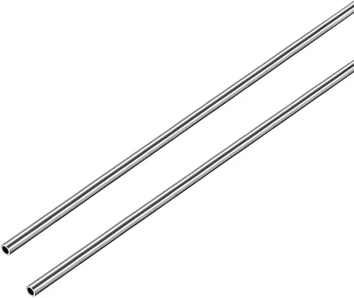 Vista 16 de uxcell Tubo redondo de acero inoxidable 304 0.118 in OD 0.008 in espesor de pared 9.843 in de longitud Tubo recto sin costura 2 piezas