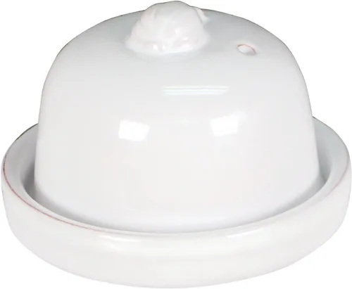 Vista 10 de Eurita Terra Cotta - Asador de ajo con tapa y ventilación de vapor, horneador de ajo de arcilla natural para horno o microondas, plato para asar ajo
