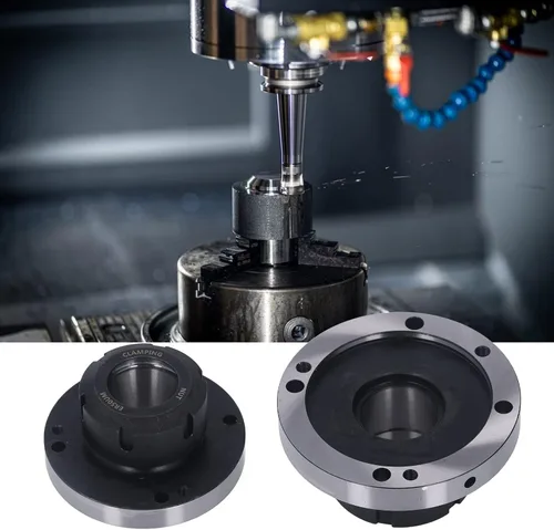 Vista 5 de Portabrocas ER50, 4.921 in de diámetro 7 agujeros 0.005 soporte de torno alto, resistencia Oxidati y alta dureza, fácil instalación y extracción
